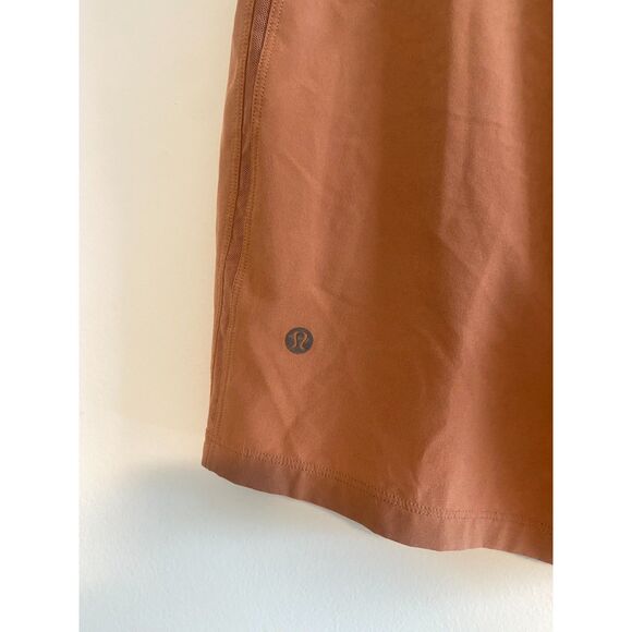 LULULEMON Men's Pace Breaker 7 inch Orangey Brown (desert sun) LINED Size Small - Picture 8 of 8